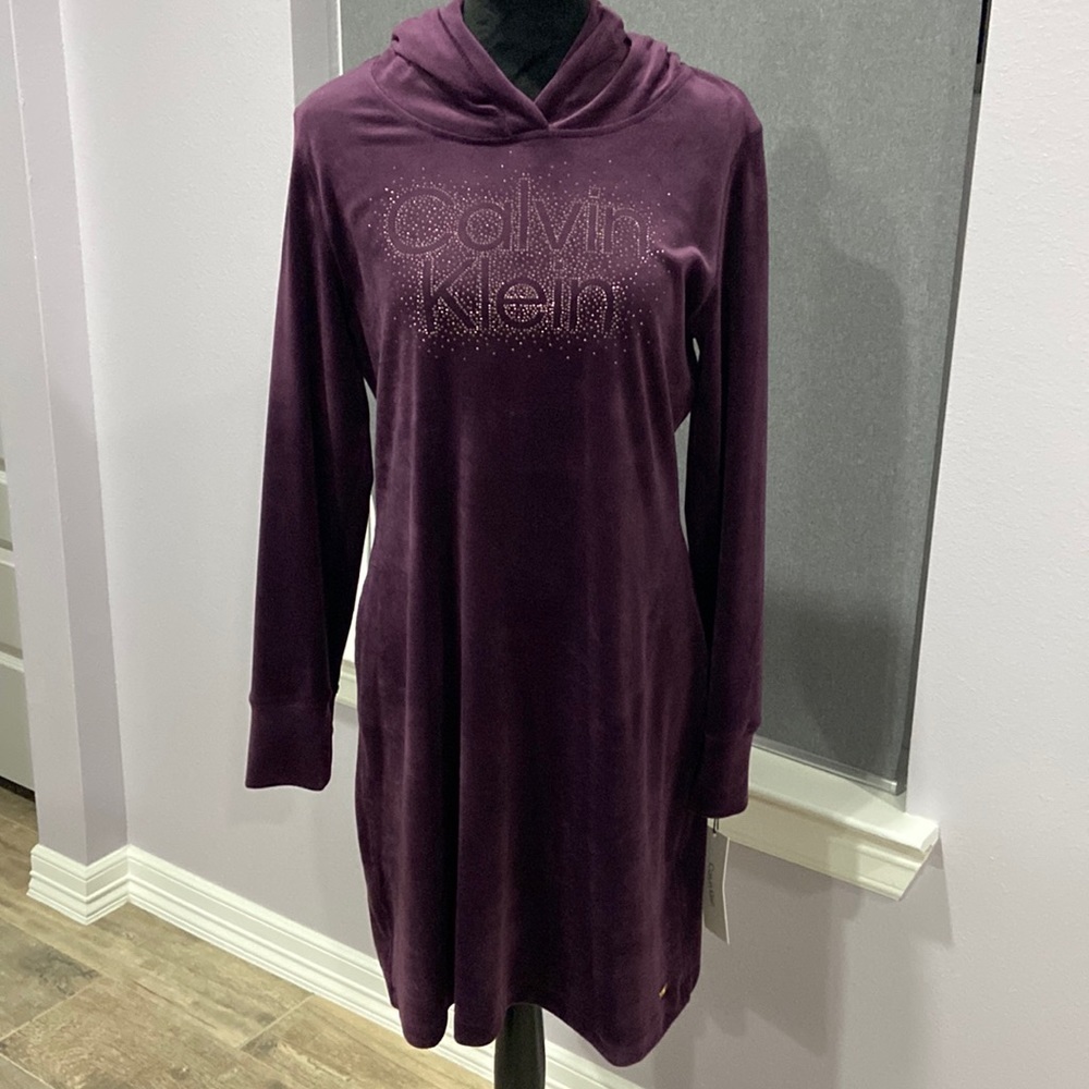 Sweat dress with hoodie 💜